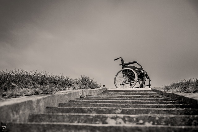 wózek inwalidzki schody